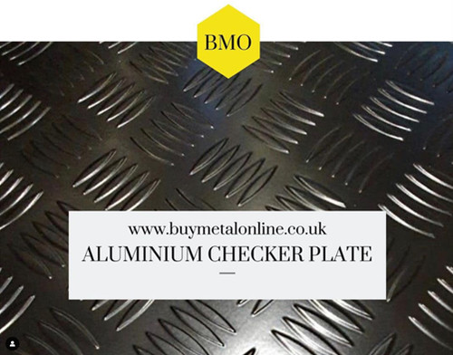 Scratched aluminium checker - scratched,